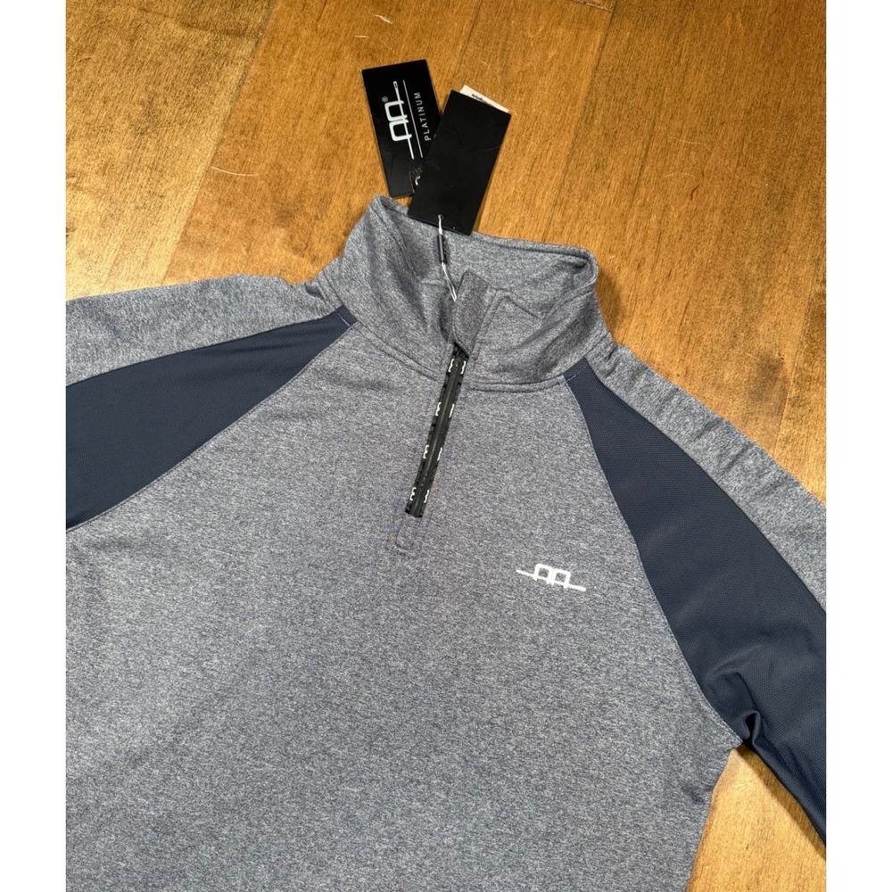 Horsewear Ireland AA Platinum Como Exercise Top Women's M Blue Mel 1/4 Zip (NWT) - Picture 3 of 8